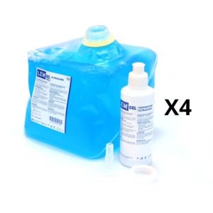 4 confezioni di gel per ultrasuoni terapia da 5 kg