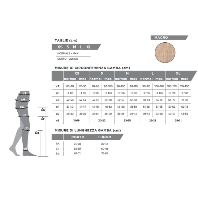 Collant Corto - GloriaMed Micro181 CL1 Nero - immagine 2
