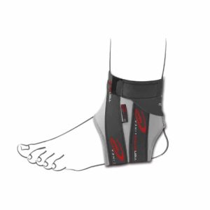 C Ankle cavigliera elastica fibra di carbonio e taping integrato