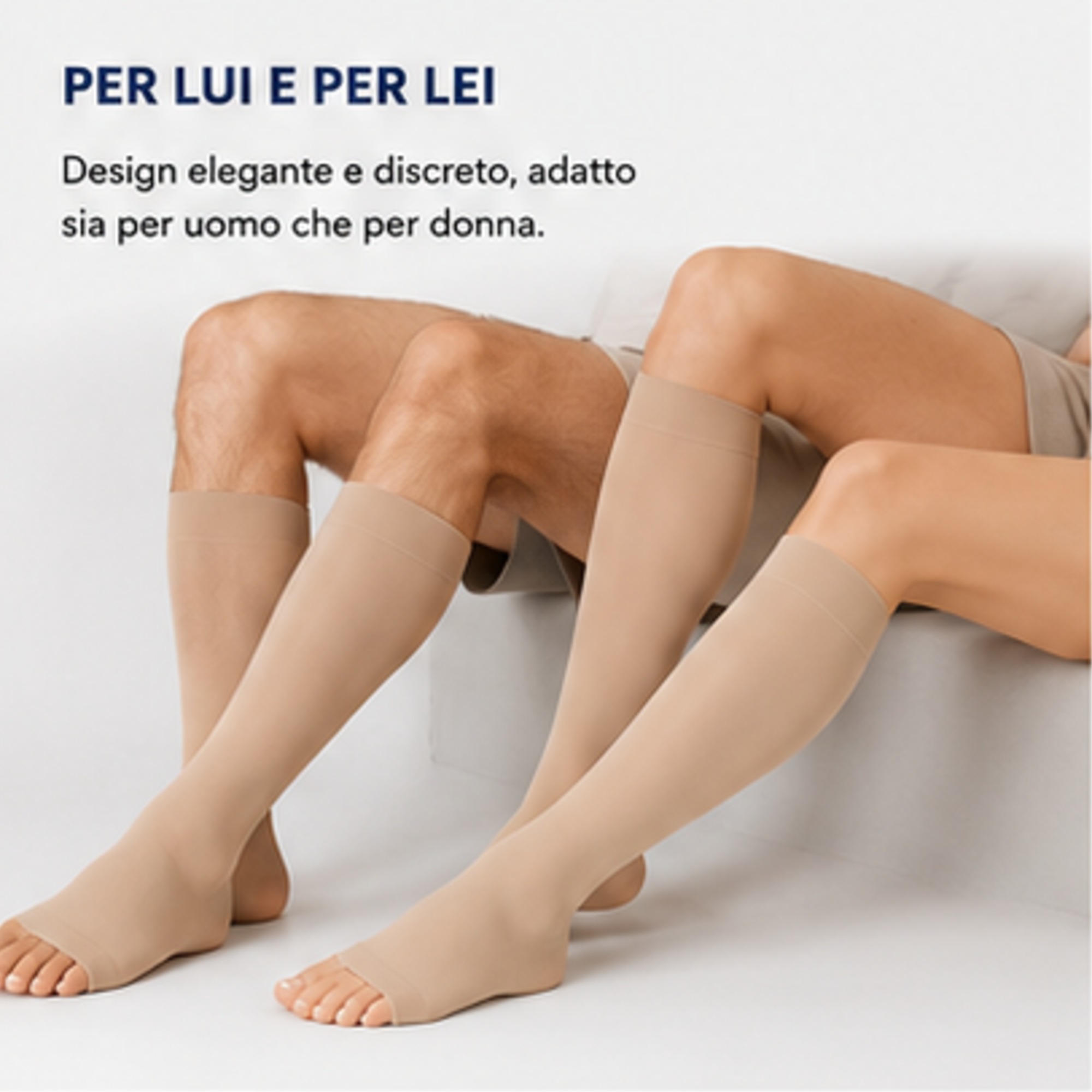 Gambaletto K1 elastico a punta aperta a compressione graduata - AD 2001 Juzo Soft - immagine 5