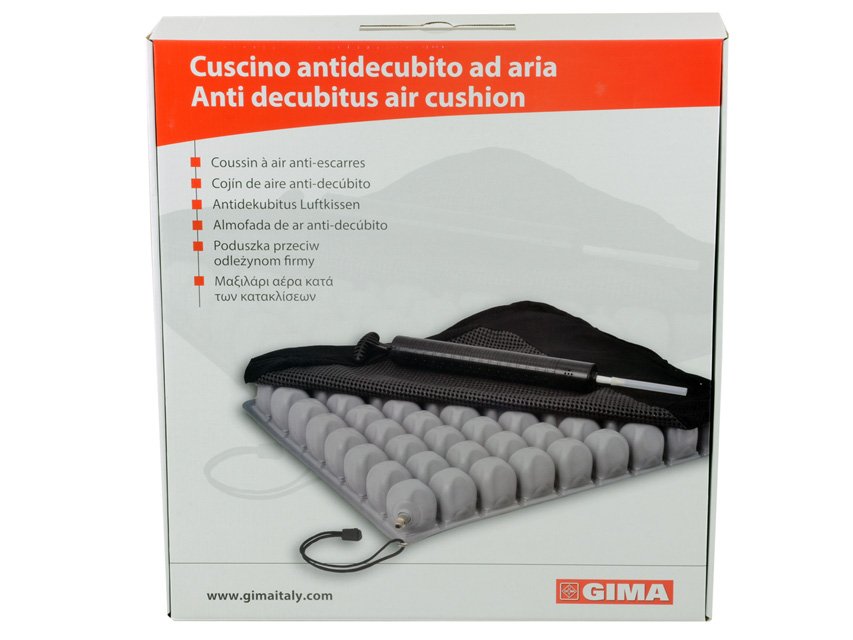 Cuscino antidecubito ad aria 45x45x6 cm con fodera - immagine 3