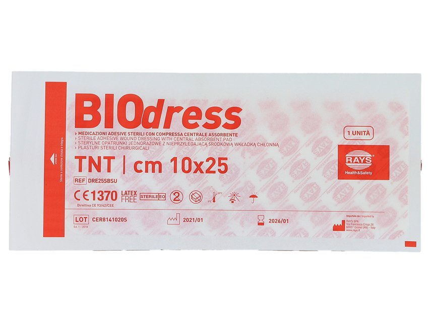 Medicazione adesiva sterile in TNT 10x25 cm, confezione da 25 - immagine 2