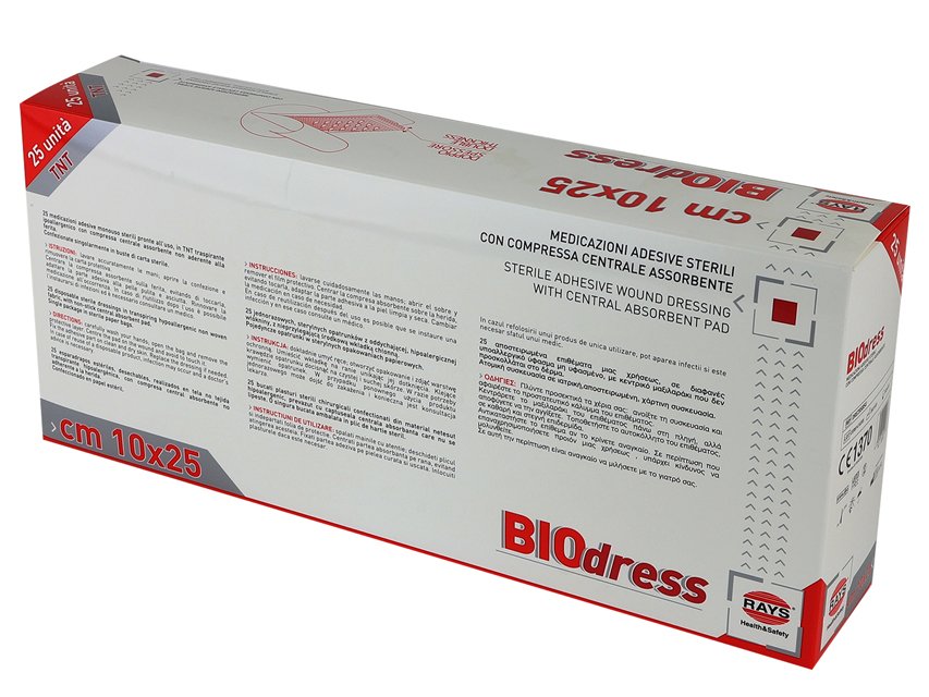 Medicazione adesiva sterile in TNT 10x25 cm, confezione da 25 - immagine 5