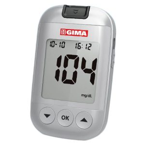 Glucometro Gima in kit, unità mmol/L, manuale SE-DK-CZ-HR-RO-arabo
