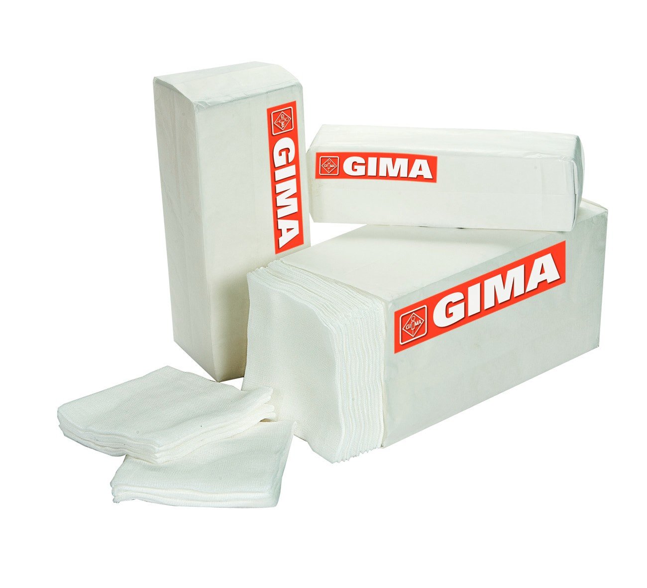 Compresse di garza in TNT 10x10 cm 6 veli, 20 pacchi da 100 (2.000 pezzi)