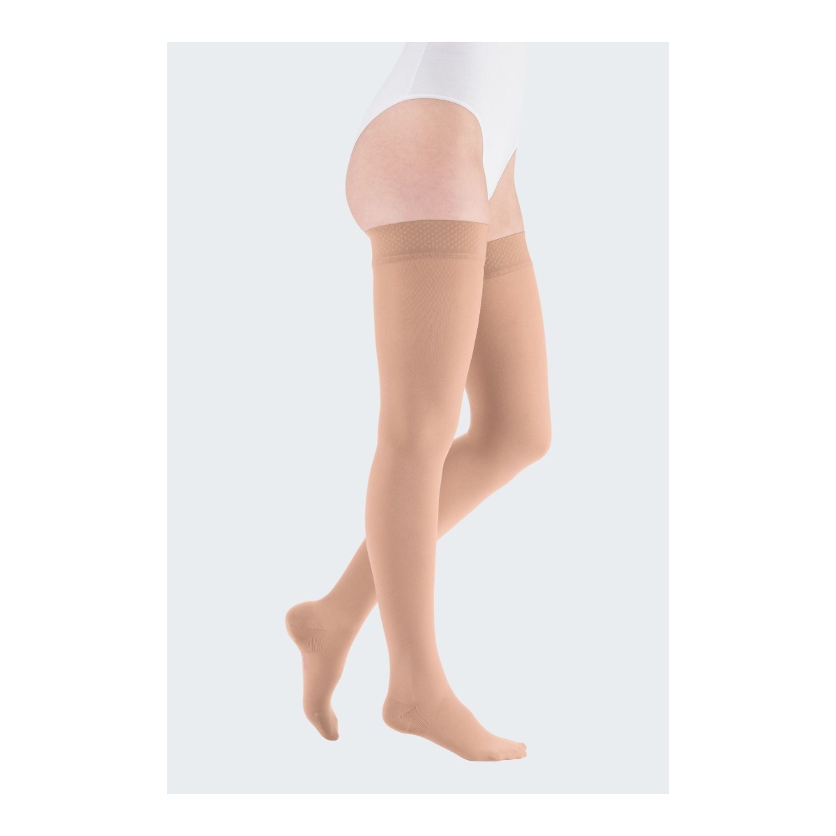 Calza coscia autoreggente Plus per coscia ampia a compressione graduata classe 3 (34-46 mmHg) per vene varicose e gambe pesanti - mediven plus Medi - immagine 3