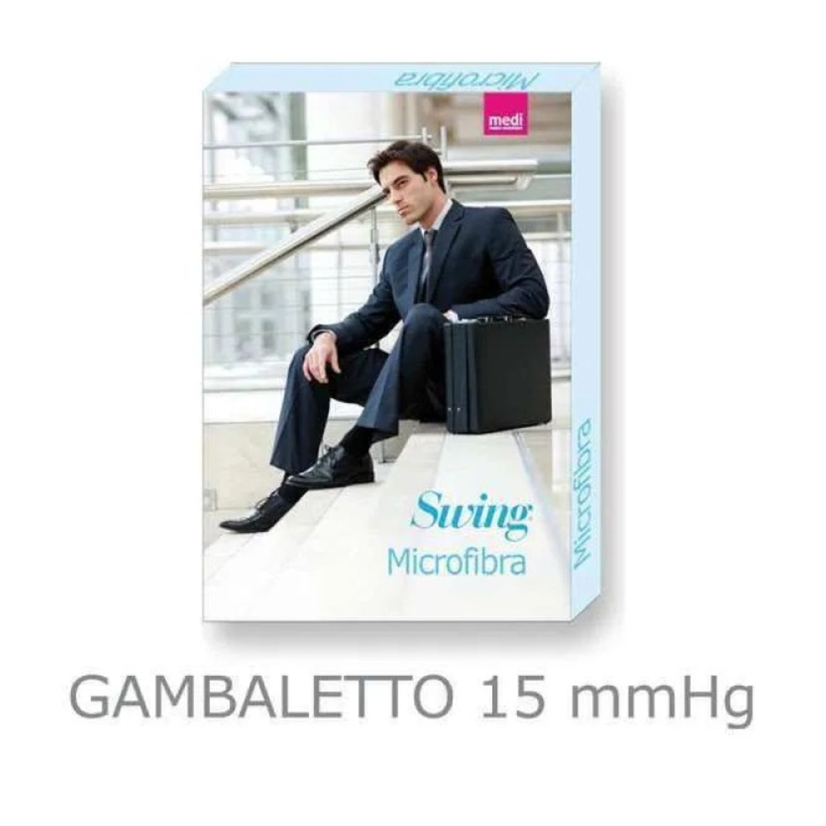 Gambaletto uomo riposante in microfibra 15 mmHg per gambe stanche - Swing Man Microfibra Medi - immagine 3