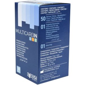 Strisce glicemia per misuratore 3 in 1 glicemia, colesterolo e trigliceridi, confezione da 50